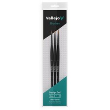 VJPB02991 Vallejo Brush Set: Design: Synthetic fibers Sizes 0, 1  2 