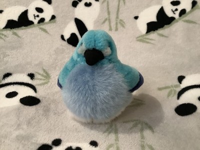Wild Republic Plush Mountain Bluebird Bird Realistic Sound Birdcall 