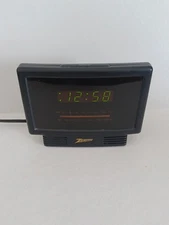 Vtg Zenith Mini TV Alarm Clock Model ZG120M. Works Read Description.