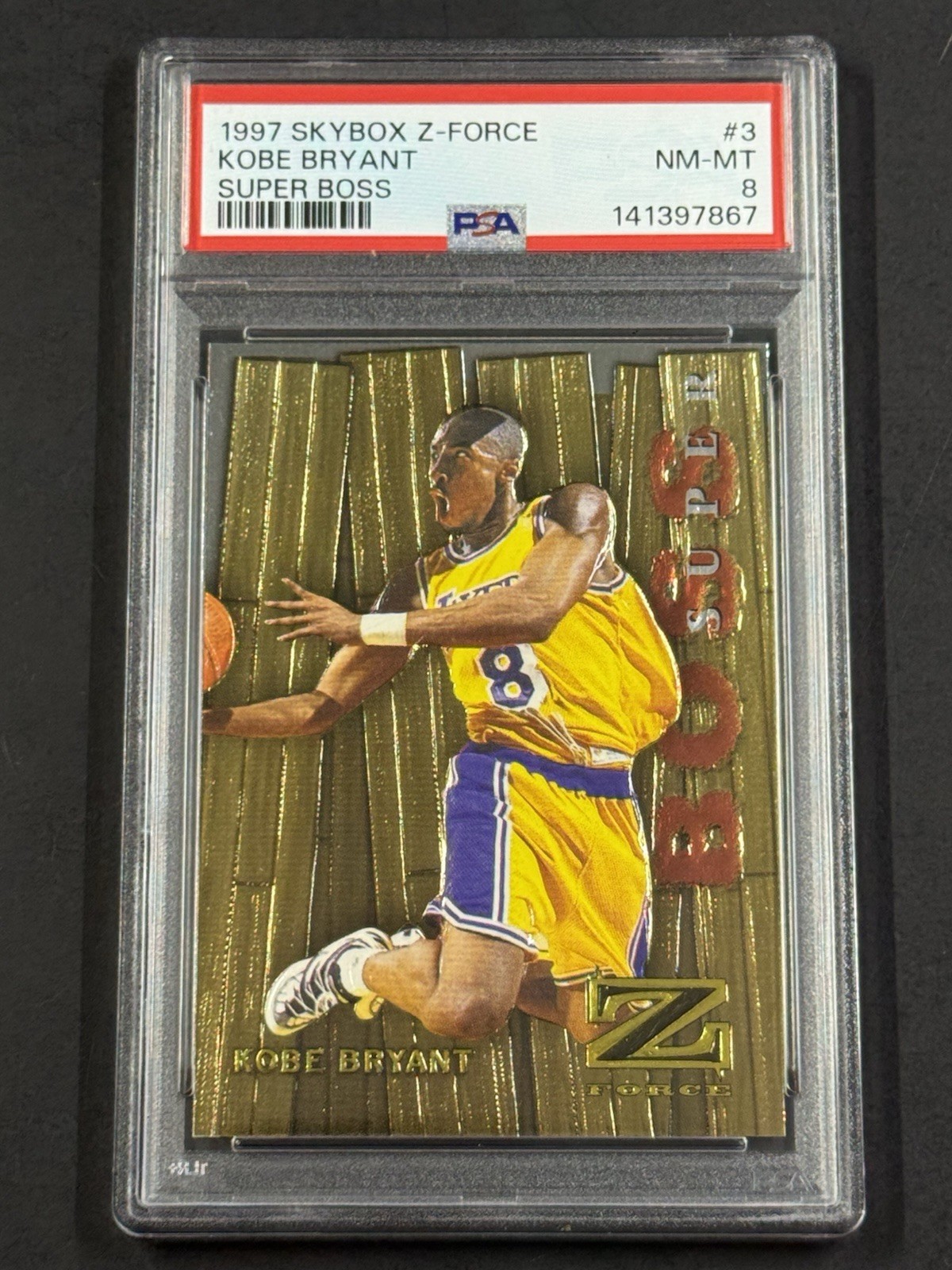 Kobe Bryant 1997 Skybox Z-Force #3SB Super Boss Price Guide