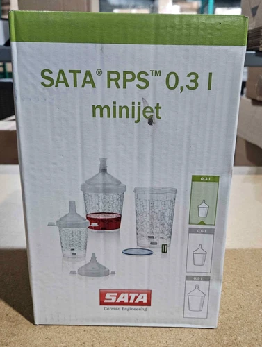 SATA RPS CUP SYSTEM MINIJET 300ML WITH 200 MICRON FILTER (60 PIECES) 1010561