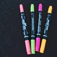 Stampin up Stampin write markers LOT OF 4--PRIMROSE, MUSTARD, GREEN, PINK