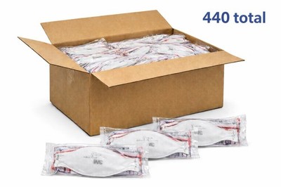 3M Aura 1870+ N95 Masks Individually Wrapped Case 440 Masks