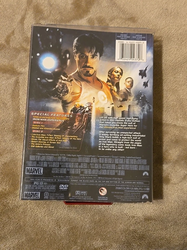 Iron Man Ultimate 2 Disc Edition DVD  Exclusive Target Mask Case 2008 Pre-owned  - Image 2 of 4
