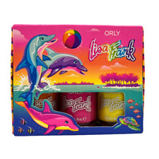ORLY x Lisa Frank Dancing Dolphins Nail Polish 3-Bottle Set 2021 Made in USA New