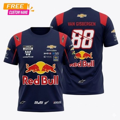 (Custom Name) - Men's Shane van Gisbergen Nascar Logo Shirt USA Size S-5XL