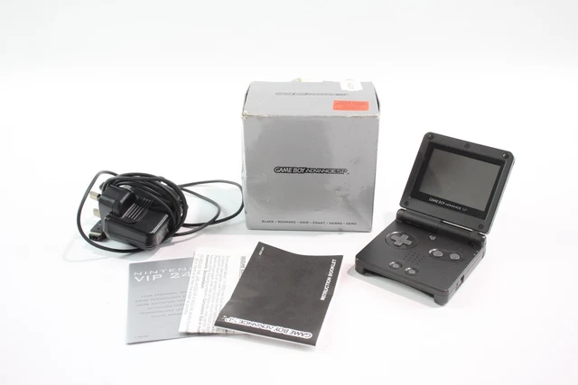 Nintendo Gameboy Advance SP Matte Black Boxed With Charger