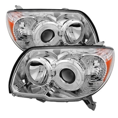 xTune Auto 9023743 Chrome Crystal Headlights for 06-09 Toyota 4Runner