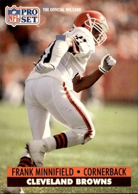 1991 NFL Pro Set Frank Minnifield #124 (6023)