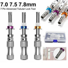 3Pcs 7 Pin Advanced Tubular Lock Tool Set For Padlock Hook Tool Seal Pick Puller