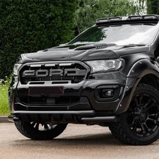 Ford Ranger T8 (2019-23) Front Grille Gloss Black with LEDs (Wildtrak Grill)