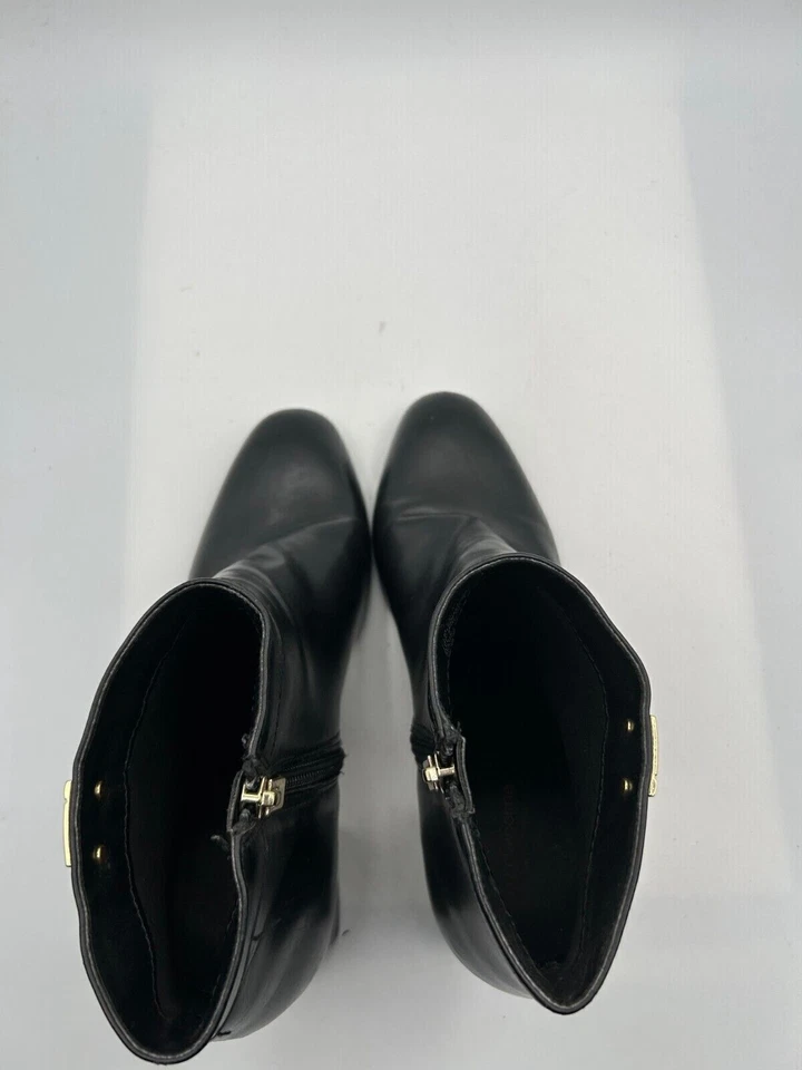 Botín Liz Claiborne Macomb para mujer talla 7,5 cuero negro punta almendra Foto 4 de 4