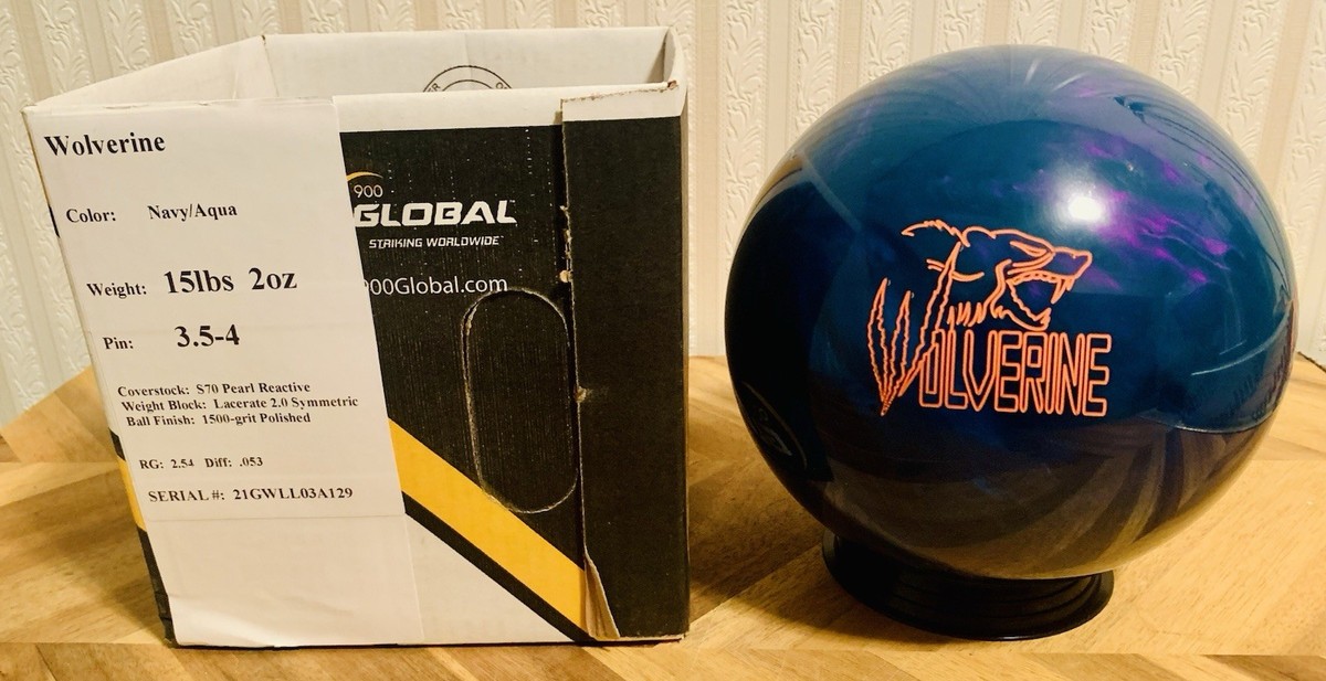 900 Global Wolverine Bowling Ball 1st Quality Undrilled | 15lbs