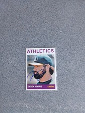 Derek Norris Signed In Person 2013 Topps Heritage A's Card A16