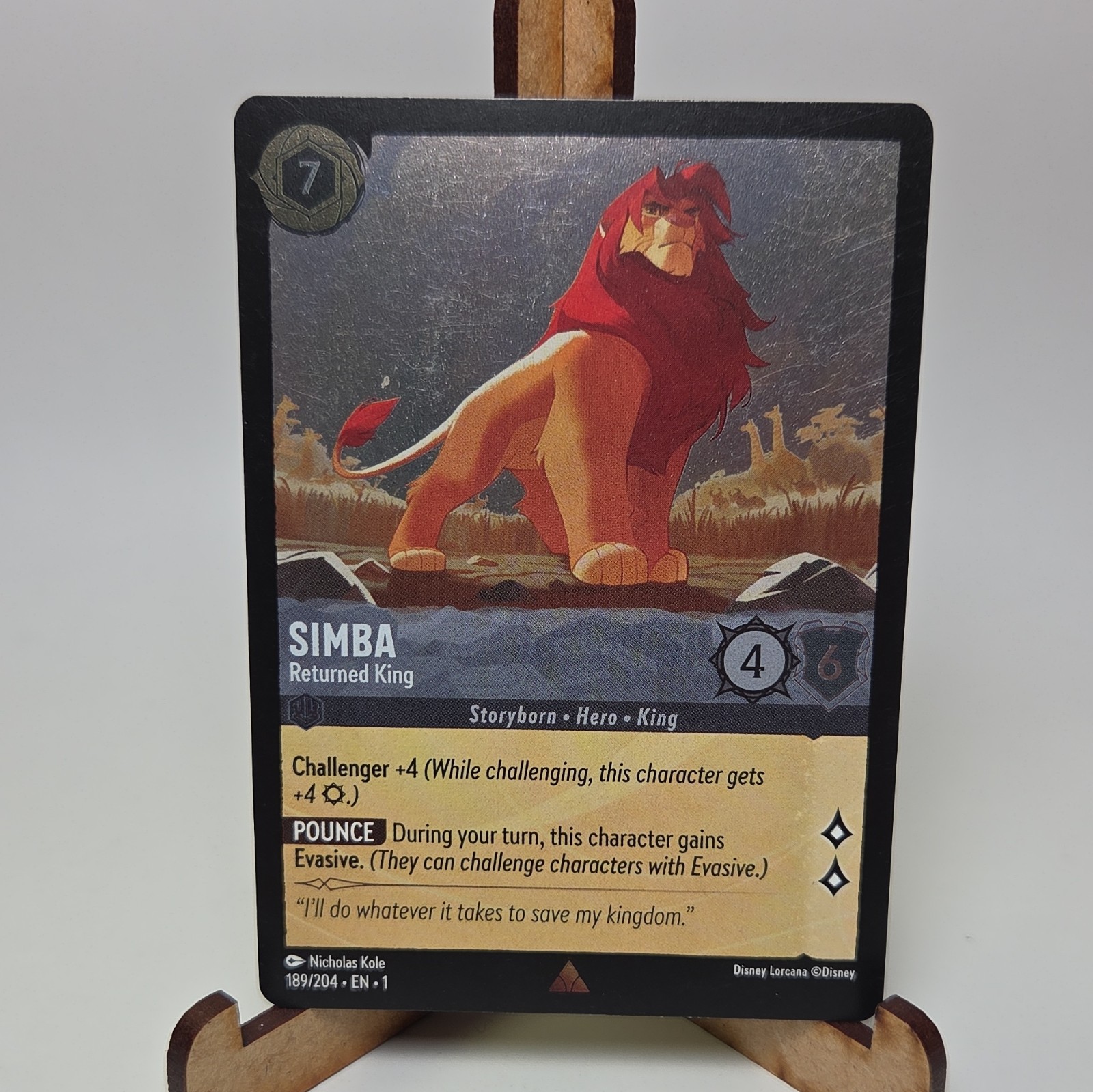 Ravensburger Simba - Returned King 189/204 Legendary Cold Foil EN
