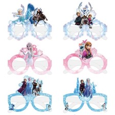 6-Pack Frozen Princess Party Glasses Elsa Anna Paper Eyewear Girls Birthday