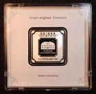 Geiger Edelmetalle 1 Oz. Silver Bar, In Square Assay - Premium German Silver!