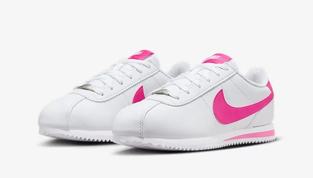 Taglia #6Y (GS) Nike Cortez Basic SL Low Bianco Rosa Prime (si adatta a una donna taglia 71 2)