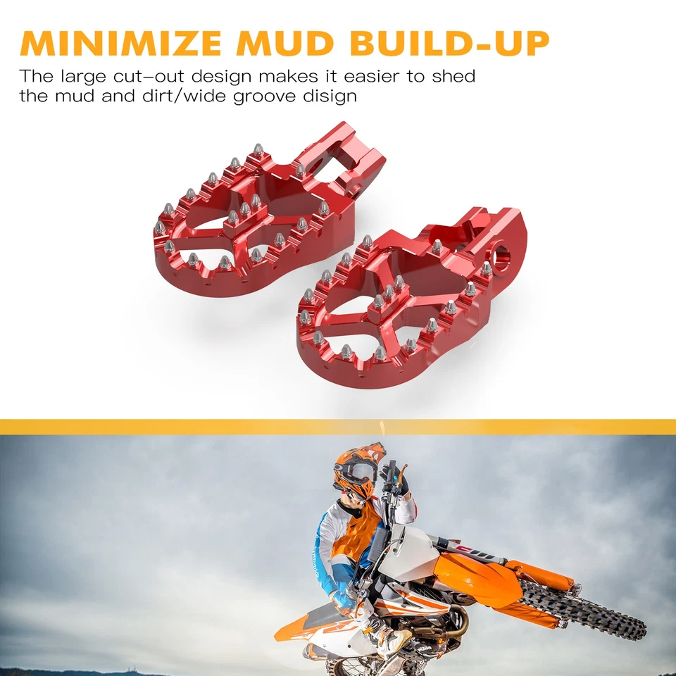 Pedal de reposapiés anchos para GAS GAS EX EC 250 300 F MC250F MC350 F 2021-2023 Foto 3 de 4