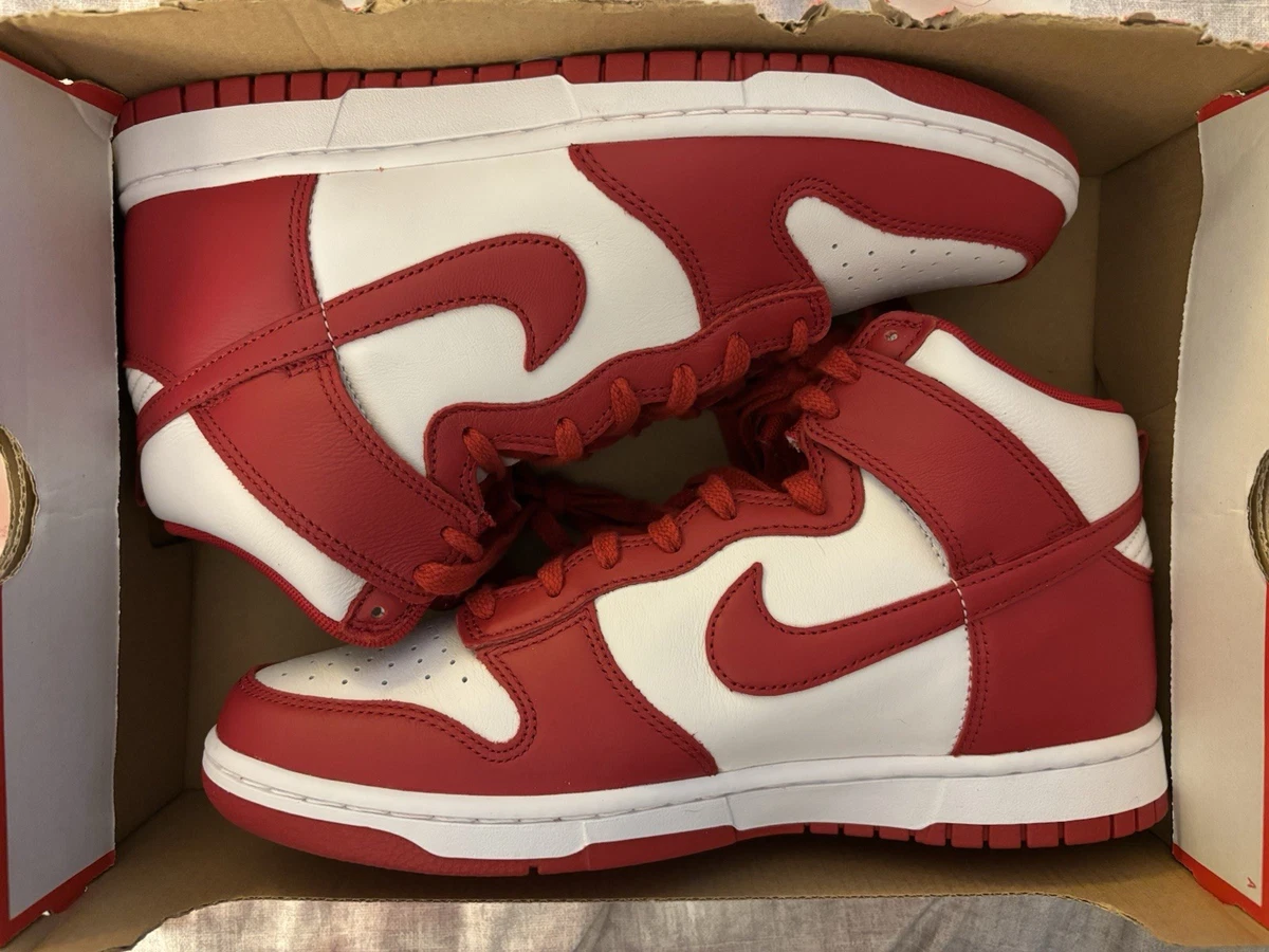 Nike Dunk High Red/White for Sale | Authenticity Guaranteed | eBay