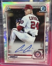 2020 1st Bowman Chrome Cade Cavalli Refractor Auto #09/499