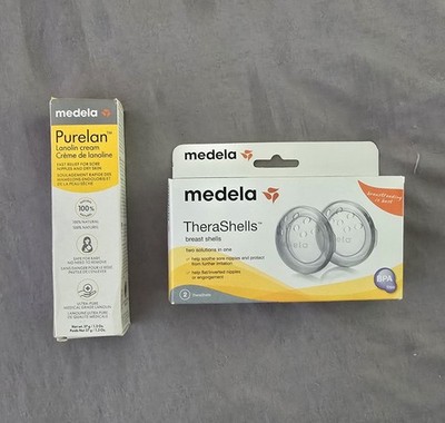 Medela breast TheraShells Purelan lanolin nipple cream NEW 