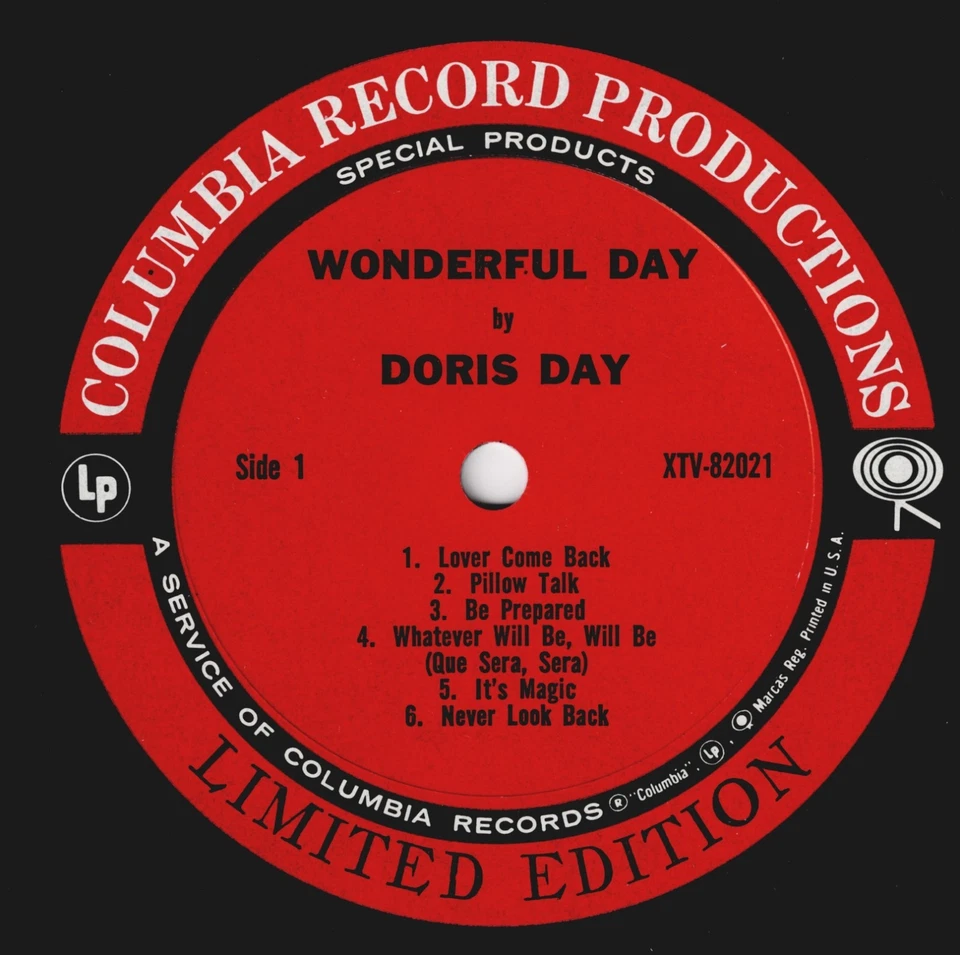 DORIS DAY wonderful day U.S. COLUMBIA LP XTV-82021_original 1961 beautiful MINT - Image 3 of 4