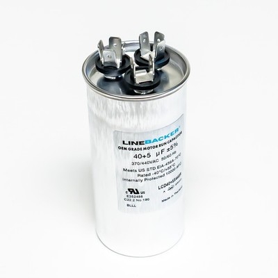 Supco Capacitor Round Dual Run 40 + 5 uf mfd 370/440 Volts for HVAC Motors