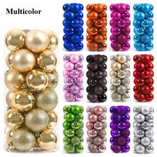 24Pcs 3/4/6CM Christmas Balls Big Ball Christmas Tree Pendant Ornaments