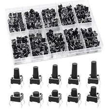 Micro Momentary Tactile Push Button Switch Assortment Kit