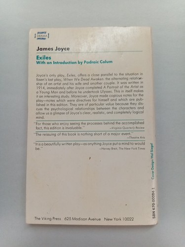 James Joyce Exiles A Play In Three Acts Paperback - Imagen 3 de 9
