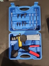 Handheld Vacuum Pump Tester Set with Gauge and Brake Bleeder Kit
