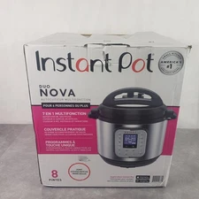 Instant Pot Duo Nova 8 Quart 7-in-1 Electric Pressure Cooker Stainless Steel