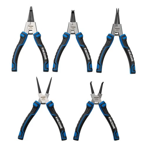 Kincrome 5PC Straight Bent Internal External Circlip Plier Set 175mm (7") K4231