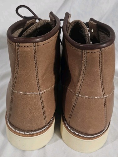 Red Wing 6" Classic Moc Toe Boots Leather Mocha Women SZ 8.5 New No Box Defects - Picture 4 of 14