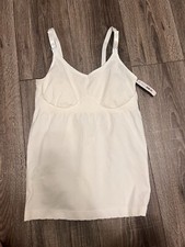Medela Women  s Slimming Cami For Maternity and Nursing White Size L NWT