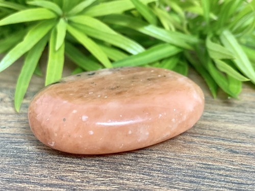 Orange Calcite Palm Stone Calcite Soap Stone Specimen Wicca Reiki Chakra Crystal - Picture 7 of 8