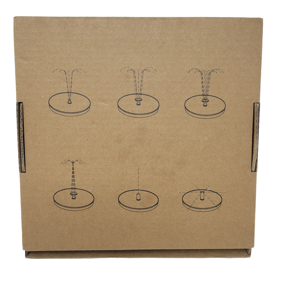 Mademax Solar Bird Powered Manual Fountain Bird Bath 1.4W 55cm Black