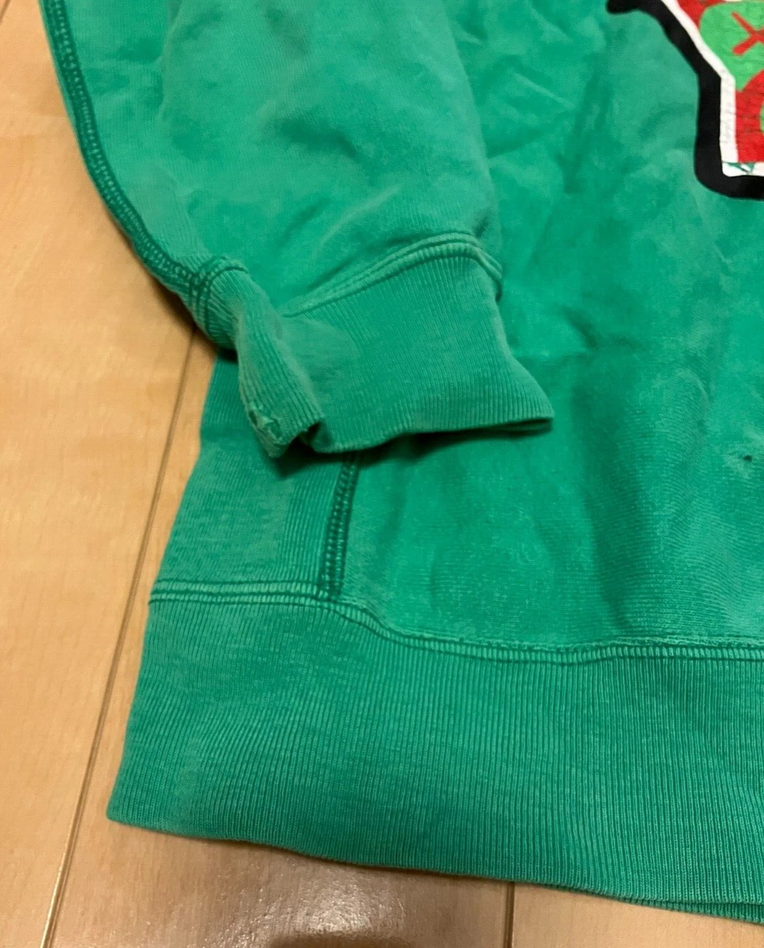 A BATHING APE (BAPE) Felpa manica lunga A BATHING APE bambino Milo Bape Star 120 circa 6T 7T verde