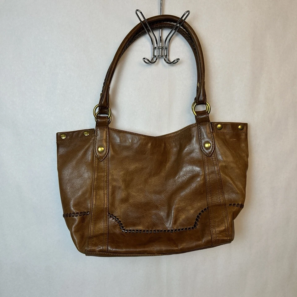 Frye 1863 Bag Womens Brown Leather Melissa Tote Shoulder Purse - Image 2 of 4
