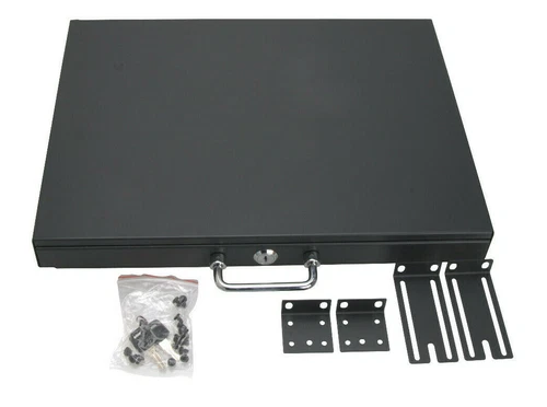 Server Cabinet Network Case 19" Rack Mount Locking Lockable Deep Drawer Key 1U