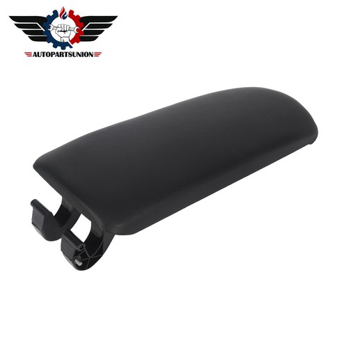 Console Lid For Audi A4 B7 2004-08 PU Leather Center Armrest Cover Black