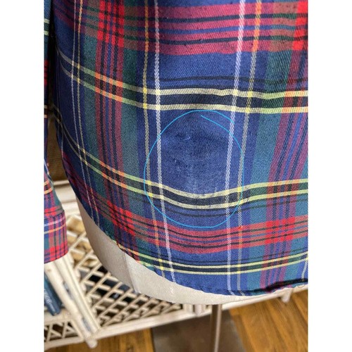Camisa de colección años 70 a cuadros con botones mangas largas bolsillos unisex de Sears talla M L - Imagen 6 de 11