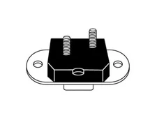 For 1966-1973 Volkswagen Squareback Transmission Mount 19258ZBPJ 1971 1967 1968