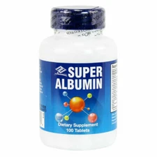 Super Albumin Nu-health Dietary Supplement - 100 Tablets Exp 4/27