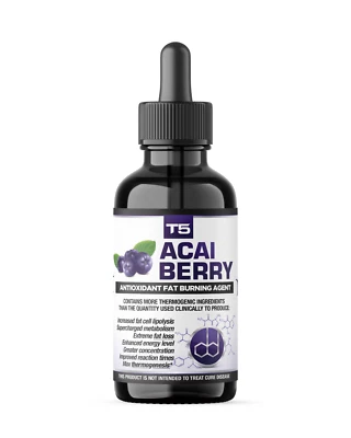 T5 FAT BURNERS Acai Berry Fat Burner Strongest Legal Weight Loss Detox Antioxidant Formula