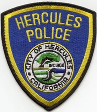 HERCULES CALIFORNIA CA POLICE PATCH