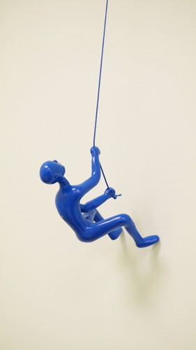 Buy 4 @ asking price , Get 1 free ! New BLUE Climbing man wall art home decor ! - Picture 3 of 5
