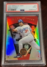 1997 MIKE PIAZZA PINNACLE CERTIFIED MIRROR RED #26 PSA 9 DODGERS POP 3
