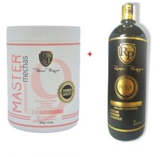 Robson Peluquero Tinting Mask BLACK  SILVER  1L  MASTER MECHAS POWDER 500GR